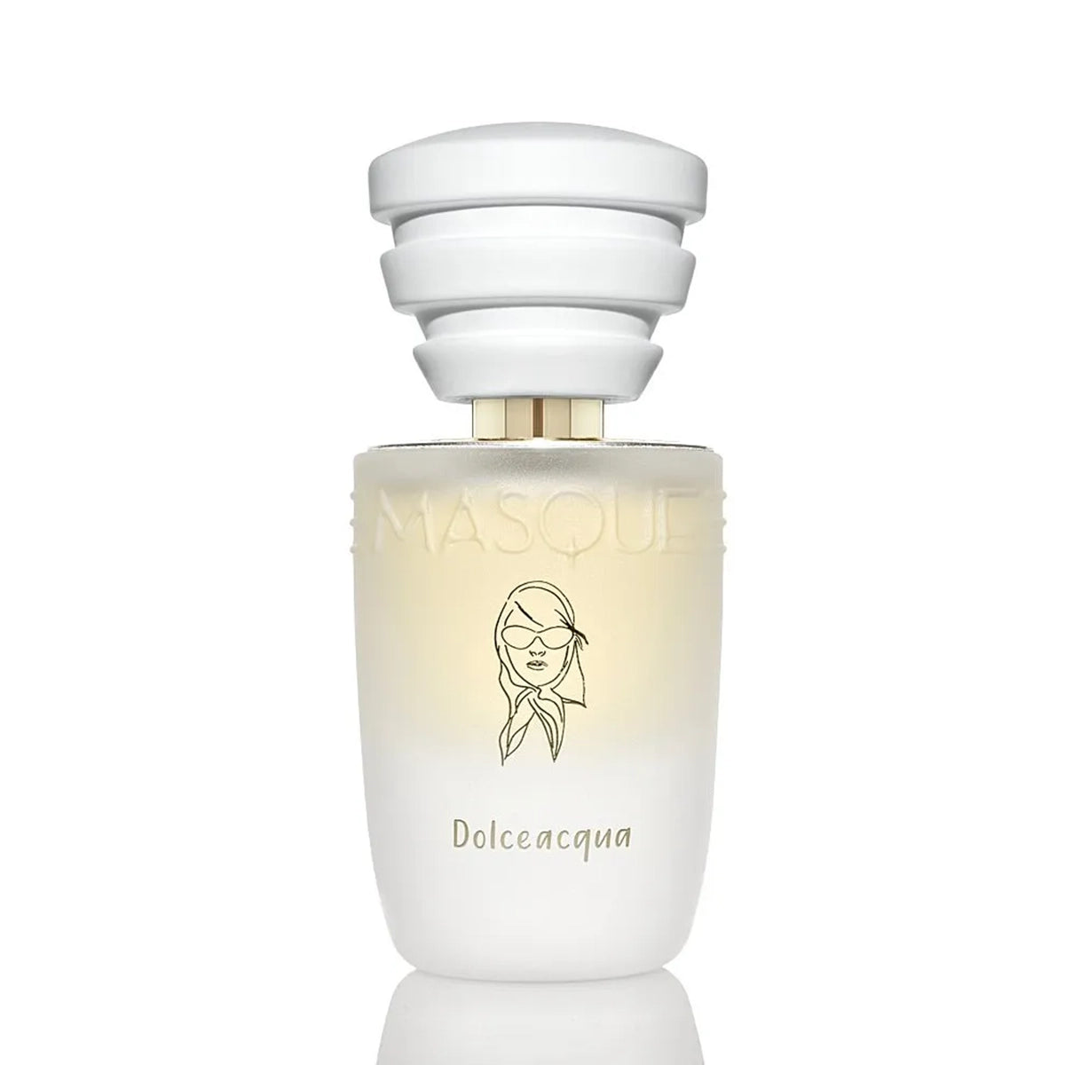 Dolceacqua by Masque Milano in a White perfume bottle with 'Dolceacqua' branding on a white background