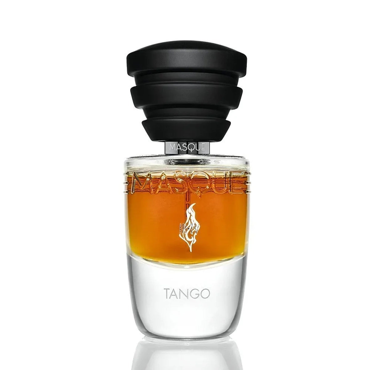 Tango by Masque Milano Perfume bottle with a black cap on a white background