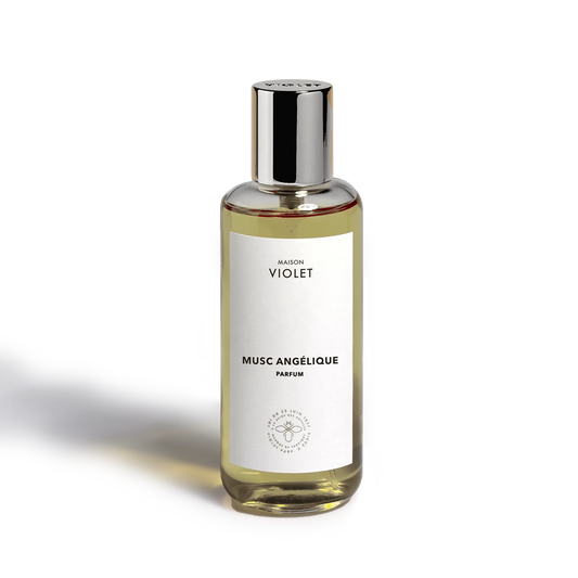 Perfume bottle labeled 'Maison Violet' on a white backgroundby Maison Violet Hallburg AE